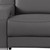 103" Dark Gray Italian Leather Reclining USB Sofa