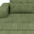 93" Green Corduroy Modular Stainless Steel Sleeper Sofa With Toss Pillows