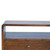 35" Chestnut Solid Wood Enclosed and Open Storage TV Stand