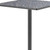 24" Black Faux Terrazzo and Steel Square Bar Table