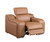 41" Chestnut Italian Leather Wall Hugger Recliner With USB