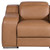 41" Chestnut Italian Leather Wall Hugger Recliner With USB