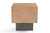 22" Black And Brown Solid Wood Square End Table