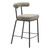26" Green and Black Chenille and Steel Low Back Counter Height Bar Chair