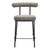 26" Green and Black Chenille and Steel Low Back Counter Height Bar Chair