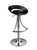 Black and Silver Metal and Heavy Duty Plastic Low Back Adjustable Height Bar Chair