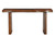 60" Dark Brown Solid Wood Frame Console Table