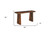 60" Dark Brown Solid Wood Frame Console Table