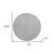 6' X 6' Gray Round Indoor Outdoor Area Rug