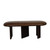 48" Brown Genuine Leather and Solid Wood Upholstered Bench