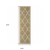 2' X 8' Tan Geometric Stain Resistant Indoor Outdoor Area Rug