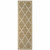 2' X 8' Tan Geometric Stain Resistant Indoor Outdoor Area Rug - 606114574309