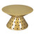 30" Gold Iron Round Pedestal Coffee Table