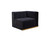 Black Velvet Modular U Shaped Four Piece Sofa and Chaise Sectional With Toss Pillows
