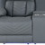 75" Light Gray Faux Leather Power Reclining Loveseat With Storage