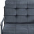 27" Gray and Steel Blue Velvet Arm Chair