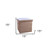 15" Taupe Boucle Cube Storage Ottoman
