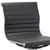 Set of Two Black and Silver Faux Leather and Metal Low Back Adjustable Height Bar Chairs Decor