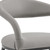 30" Light Gray and Black Faux Leather and Iron Low Back Bar Height Bar Chair