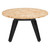 54" Natural Burl And Black Round Convertible Game Table