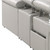 Light Gray Italian Leather Power Reclining U Shaped Ten Piece Corner Sectional With Console