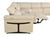 Beige Italian Leather Power Reclining U Shaped Twelve Piece Sectional With Console
