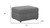 30" Light Gray and Black Chenille Storage Ottoman