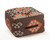 18" Brown Tribal Pouf Ottoman