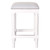 27" Gray And Antiqued White Solid Wood Backless Counter Height Bar Chair