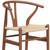 27" Beige and Walnut Solid Wood Counter Height Bar Chair