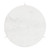 30" White and Silver Genuine Marble and Aluminum Round Cross Legs Coffee Table