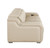 103" Beige Italian Leather Reclining USB Sofa
