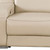 103" Beige Italian Leather Reclining USB Sofa