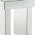 Homeroots 24" Silver Glass and Manufactured Wood Square Mirrored End Table
