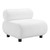 31" White And Black Corduroy And Upholstered Side Chair