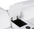 White Italian Leather Power Reclining U Shaped Twelve Piece Corner Sectional With Console