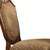 Set of Two Fabric and Solid Wood Counter Height Bar Chairs