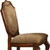 Set of Two Fabric and Solid Wood Counter Height Bar Chairs
