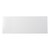 42" White and Black Glass Sled Console Table