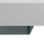 53" White And Clear Wood And Glass Sled Coffee Table