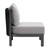 28" Gray And Black Fabric Side Chair