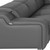 Dark Gray Italian Leather Power Reclining U Shaped Eight Piece Corner Sectional With Console Modern Style