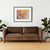 84" Dark Brown Rustic Leather Sofa
