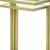 24" Chrome Glass Rectangular End Table