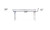 54" White Solid Wood Distressed Console Table