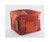 24" Red Patchwork Pouf Ottoman