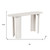 58" White Solid Wood Oval Console Table