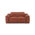 Two Piece Indoor Camel Italian Leather Five Person Seating Set Decor