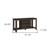 48" Brown Open Shelving TV Stand
