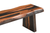 75" Brown Solid Wood Live Edge Dining Bench
